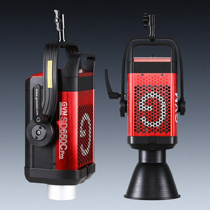 GVM Pro SD650C LED Monolight RGB Bicolor 95 530 Lux 2000-10000K con Reflector y Bolsa