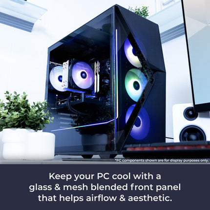 iBUYPOWER Slate 8 MESH PC Gaming AMD Ryzen 7 8700F 32GB RAM 1TB SSD