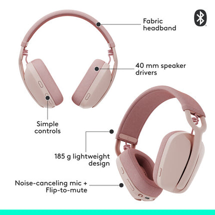 Logitech Zone Vibe 100 Auriculares Inalámbricos Bluetooth 20h Batería