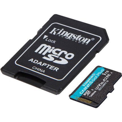 Kingston 1TB Canvas Go Plus microSDXC UHS I 200 MBs Adapter