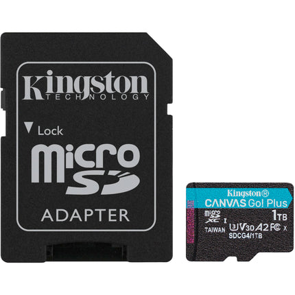 Kingston 1TB Canvas Go Plus microSDXC UHS I 200 MBs Adapter