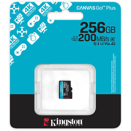 Kingston 256GB Canvas Go Plus microSDXC tarjeta de memoria UHS-I V30 U3