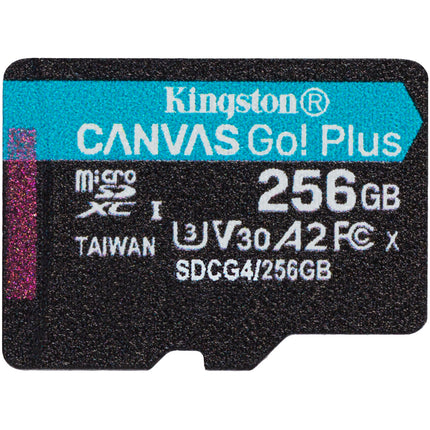Kingston 256GB Canvas Go Plus microSDXC tarjeta de memoria UHS-I V30 U3
