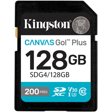 Kingston 128GB Canvas Go! Plus Tarjeta de Memoria UHS-I SDXC 200MB/s Lectura 30MB/s Escritura