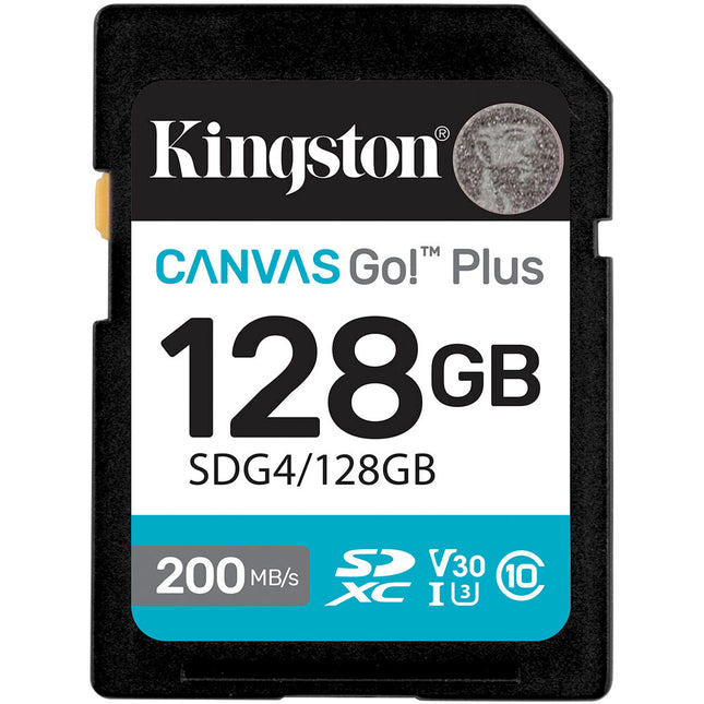 Kingston 128GB Canvas Go! Plus Tarjeta de Memoria UHS-I SDXC 200MB/s Lectura 30MB/s Escritura