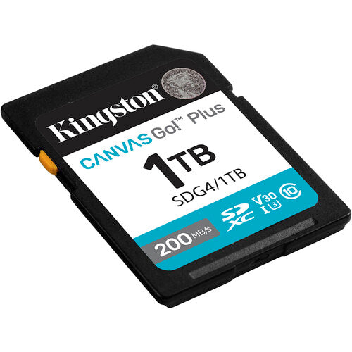 Kingston 1TB Canvas Go Plus Tarjeta de Memoria SDXC UHS-I V30 200MBs