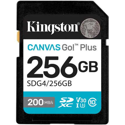 Kingston 256GB Canvas Go! Plus Tarjeta de Memoria UHS-I V30 U3 Clase 10