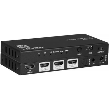 KanexPro Adaptador de Audio HDMI 8K eARC con 5.1 Canales y Salida Óptica S/PDIF