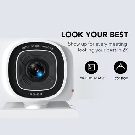 Nuroum V15AF Webcam 4MP 2K 30 fps USB-A FOV 75°