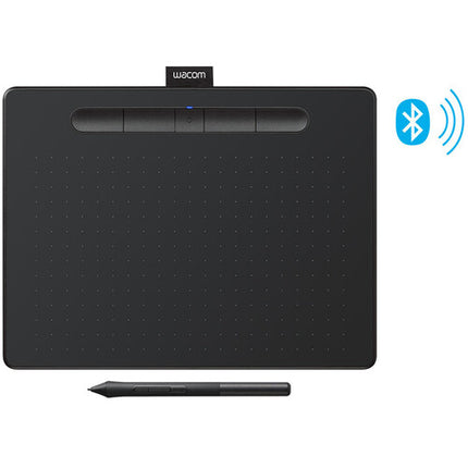 Wacom Intuos Tableta Digitalizadora Creativa Bluetooth Mediana Negra 8.5x5.3" 4096 Niveles de Presión
