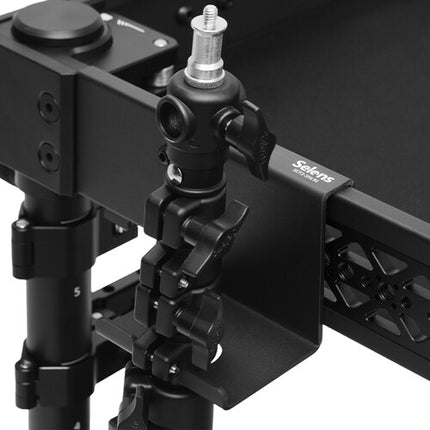 Selens Soporte de Luz para Pie de 1.2 Pulgadas Metal Negro Durable
