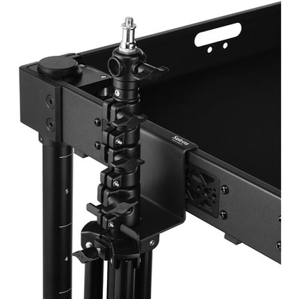 Selens Soporte de Luz para Pie de 1.2 Pulgadas Metal Negro Durable