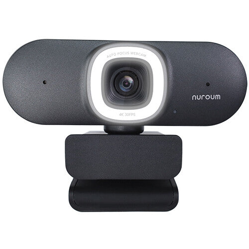 Nuroum V32AFL Webcam 4K UHD HDR 30 fps con luz anillo integrada