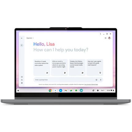 Lenovo 14" 2-en-1 Chromebook Plus Intel Core 10 Núcleos 16GB RAM 512GB SSD Pantalla Táctil