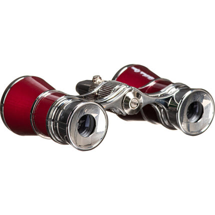 LaScala Optics 3x25 Prismáticos de Ópera con Iluminación LED Roja 3x