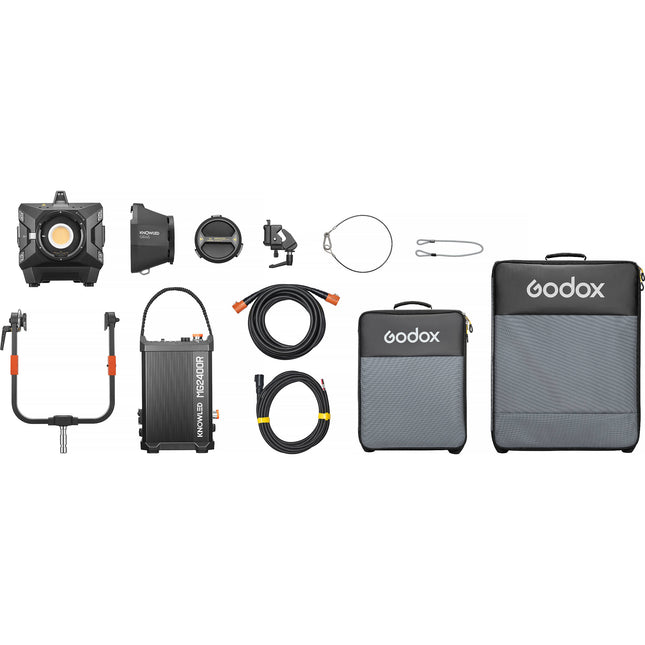 Godox KNOWLED MG2400R Monoluz LED RGB estudio 1800-10000K CRI94 con estuches suaves
