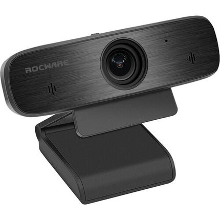 ROCWARE RC19 Webcam USB 1080p 30fps Autofocus 90° FOV Micrófonos Dual