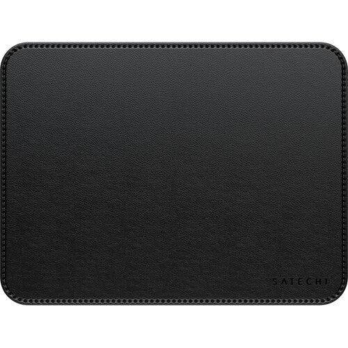 Satechi Mouse Pad de Cuero Vegano Negro Resistente al Agua Durable