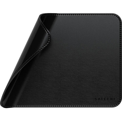 Satechi Mouse Pad de Cuero Vegano Negro Resistente al Agua Durable