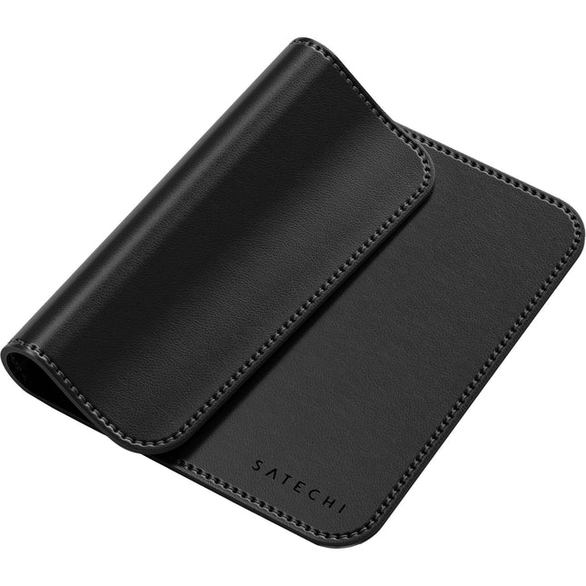 Satechi Mouse Pad de Cuero Vegano Negro Resistente al Agua Durable