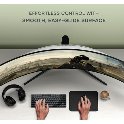 Satechi Mouse Pad de Cuero Vegano Negro Resistente al Agua Durable