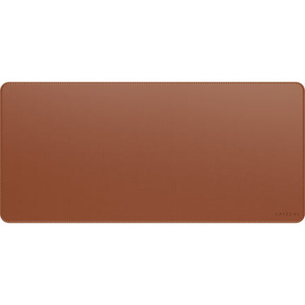 Satechi Premium Desk Mat de cuero vegano marrón resistente al agua