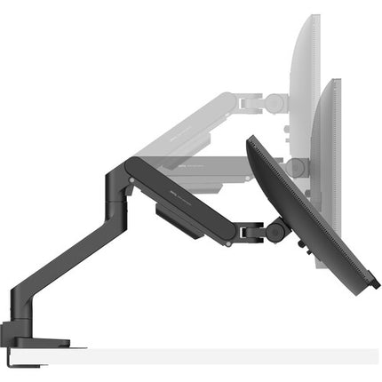 BenQ Single Ergo Arm Soporte para Monitor 17 a 45 Pulgadas Ajuste de Altura 8.7-18.7" Negro