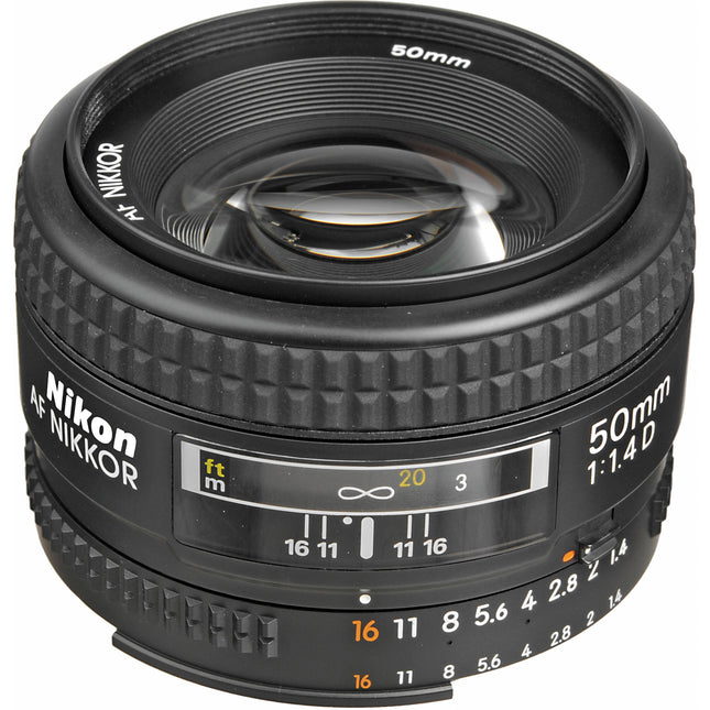 Nikon AF NIKKOR 50mm f1.4D Objetivo F-Mount FX Formato f1.4-f16 7 Lâminas
