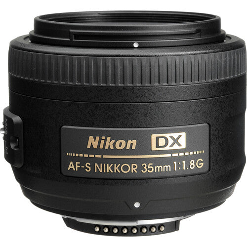 Nikon AF-S DX NIKKOR 35mm f/1.8G Objetivo F-Mount 52.5mm con Estuche y Parasol