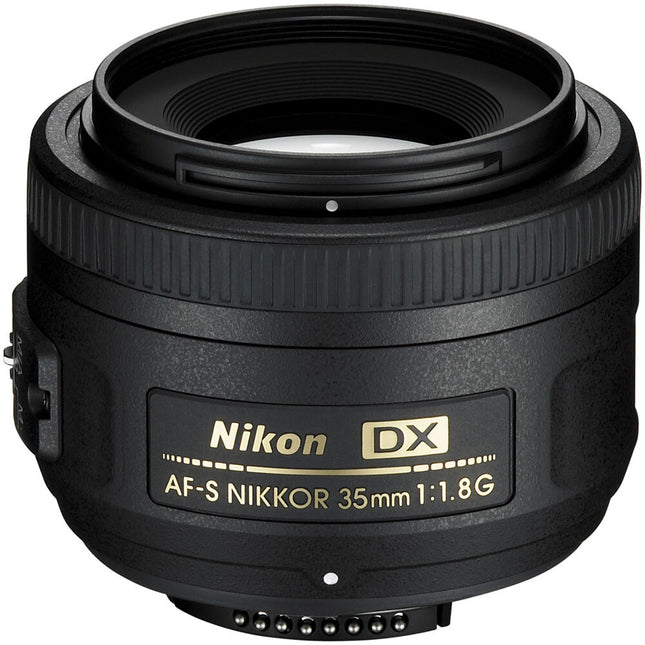 Nikon AF-S DX NIKKOR 35mm f/1.8G Objetivo F-Mount 52.5mm con Estuche y Parasol