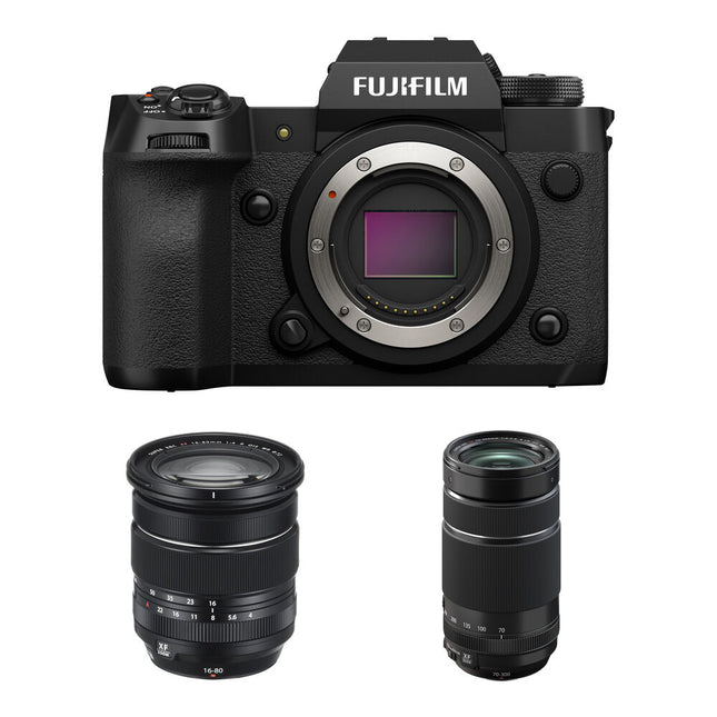FUJIFILM X-H2 Cámara Sin Espejo 40MP 8K 16-80mm 70-300mm Kit