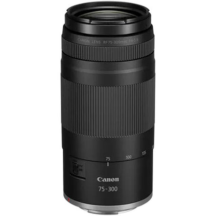 Canon RF 75-300mm f4-5.6 objetivo telefoto ligero distancia mínima 1.5m