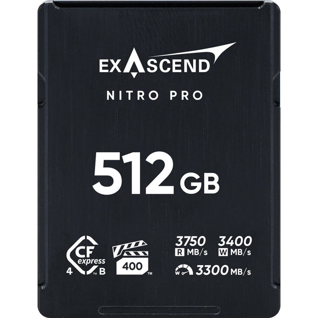 Exascend 512GB Nitro Pro Tarjeta de Memoria CFexpress 4.0 Tipo B 3750 MB/s IP67