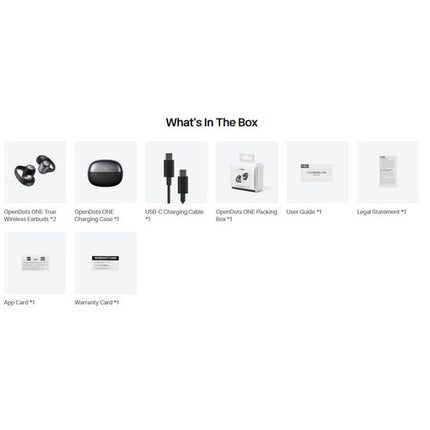 SHOKZ OpenDots ONE Auriculares Inalámbricos Clip-On Gris 40 Horas Reproducción IP54