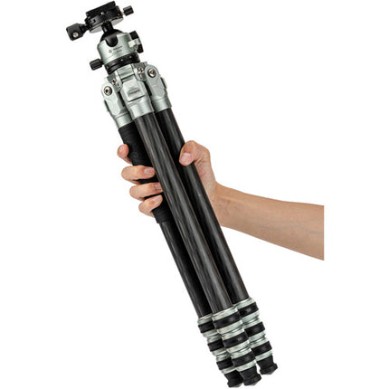 Fotopro MP-6 Tripié de Fibra de Carbono 63 Pulgadas Carga 22 lb con Cabezal esférico