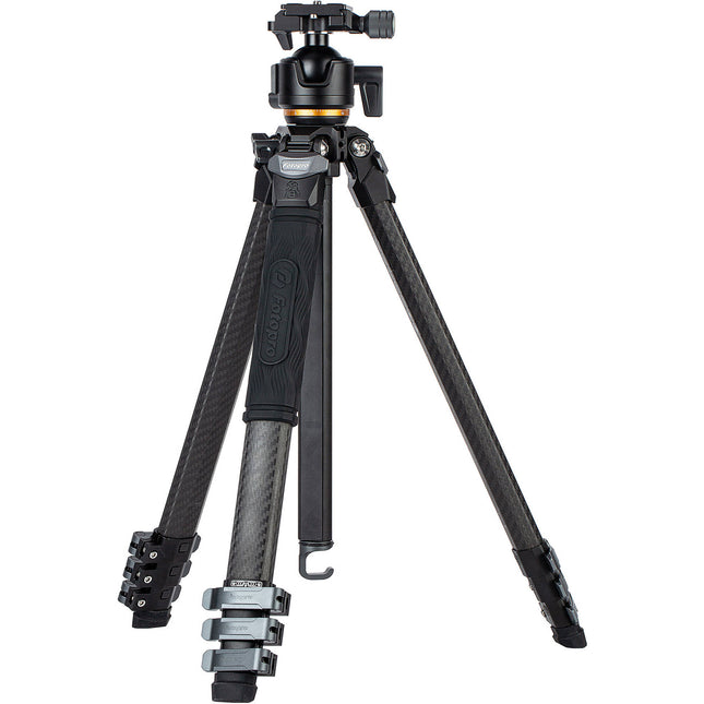 Fotopro Pantour Origin Tripié de Viaje Negro 4 Secciones Fibra Carbono 33.1 lb Capacidad