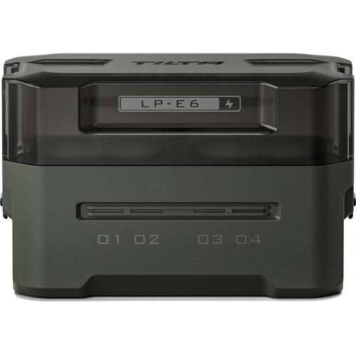 Tilta Estación de Carga Portátil para Baterías LP-E6 Verde 4 Cargas Simultáneas 45W USB-C