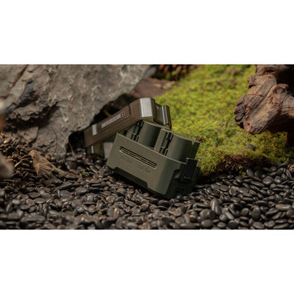 Kit Tilta LP-E6P para cámaras Canon con 2 baterías 2400mAh y cargador USB de 4 bahías verde