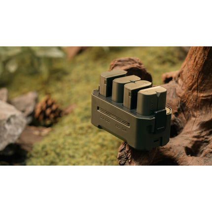 Tilta DMW-BLK22 Kit para cámaras mirrorless con 4 baterías y estación de carga verde