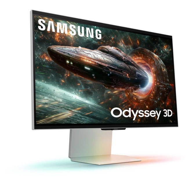 Samsung Odyssey 3D G90XF Monitor Gaming 27" 4K HDR 165 Hz 1 ms con cables incluidos