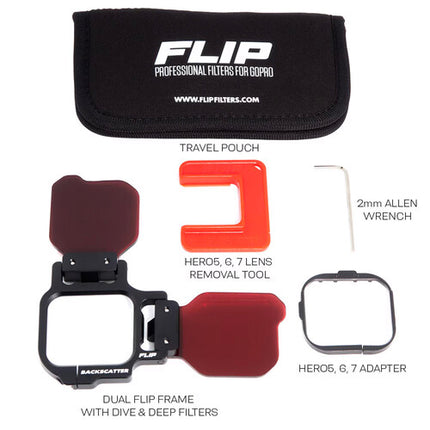 Flip Filters FLIP13 Kit de filtros DIVE 25-45 ft y DEEP 45-80 ft para GoPro