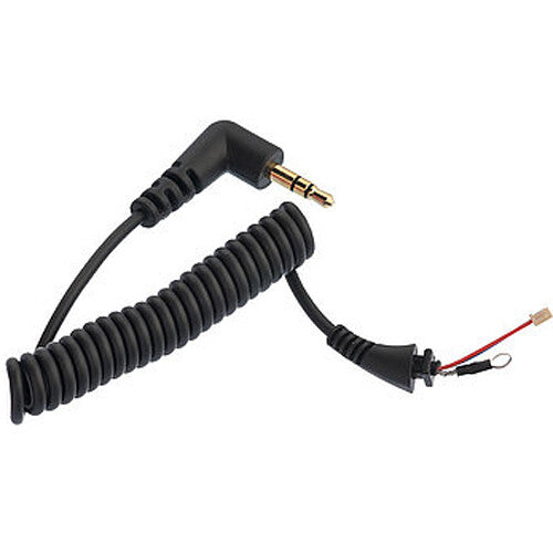 Sennheiser Cable En Espiral Conector TRS 3.5mm Ángulo Recto Para Micrófono MKE 400