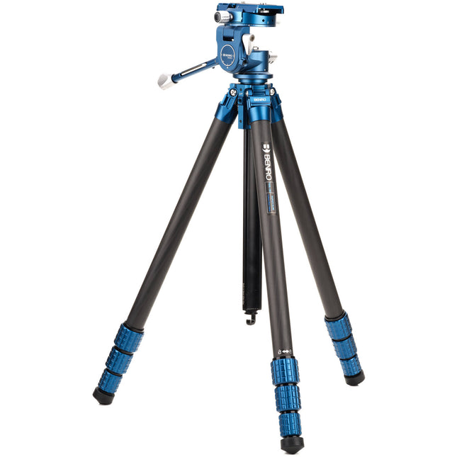 Benro SuperSlim Carbon Fiber Series 1.5 Trípode con Cabezal PHVF3 Altura 7.8 a 64" Capacidad 13.2 lb