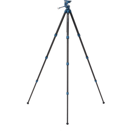 Benro SuperSlim Carbon Fiber Series 1.5 Trípode con Cabezal PHVF3 Altura 7.8 a 64" Capacidad 13.2 lb