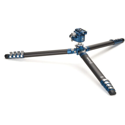 Benro CyanBird 2 trípode de fibra de carbono 62.8 pulg altura máxima capacidad 44.1 lb con cabezal bola invertida G36PT y estuche de transporte