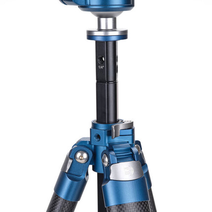 Benro CyanBird 2 trípode de fibra de carbono 62.8 pulg altura máxima capacidad 44.1 lb con cabezal bola invertida G36PT y estuche de transporte