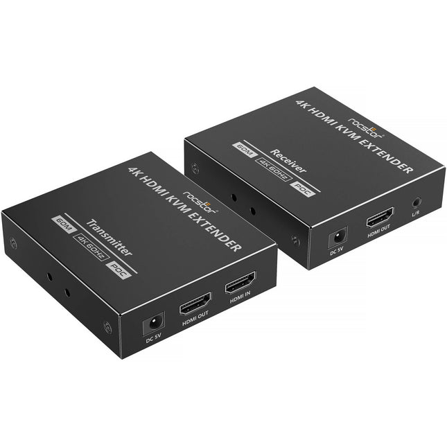 Rocstor TrueReach TR17 Extensor KVM HDMI 4K60 HDR hasta 197 pies PoC
