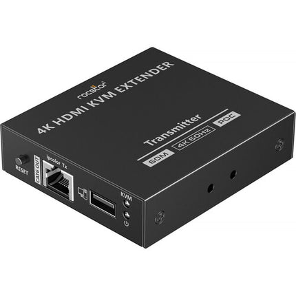 Rocstor TrueReach TR17 Extensor KVM HDMI 4K60 HDR hasta 197 pies PoC