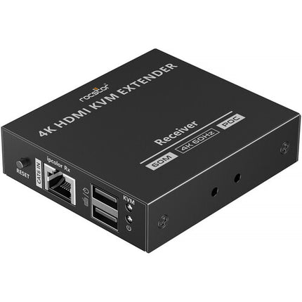 Rocstor TrueReach TR17 Extensor KVM HDMI 4K60 HDR hasta 197 pies PoC