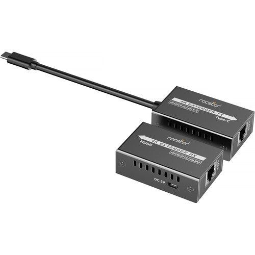 Rocstor TrueReach TR7 Extensor USB-C a HDMI 4K120 hasta 197 pies